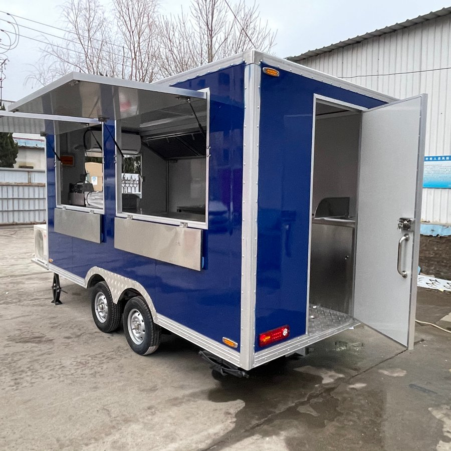 2024 Coffee Van Beer Bar Hot Dog Food Cart with Vin