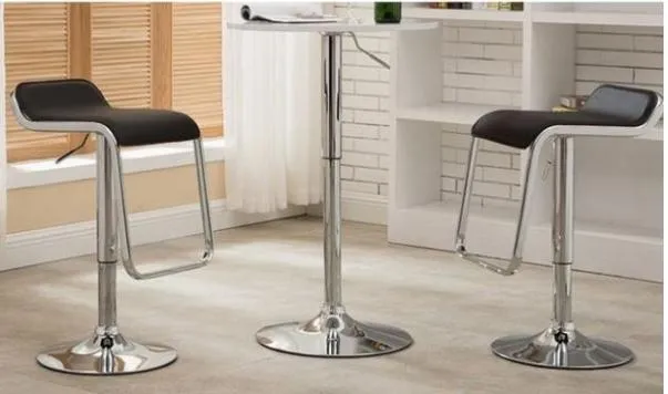 Kitchen Cafe Counter Height Adjustable Swivel Metal Bar Stool Dimension