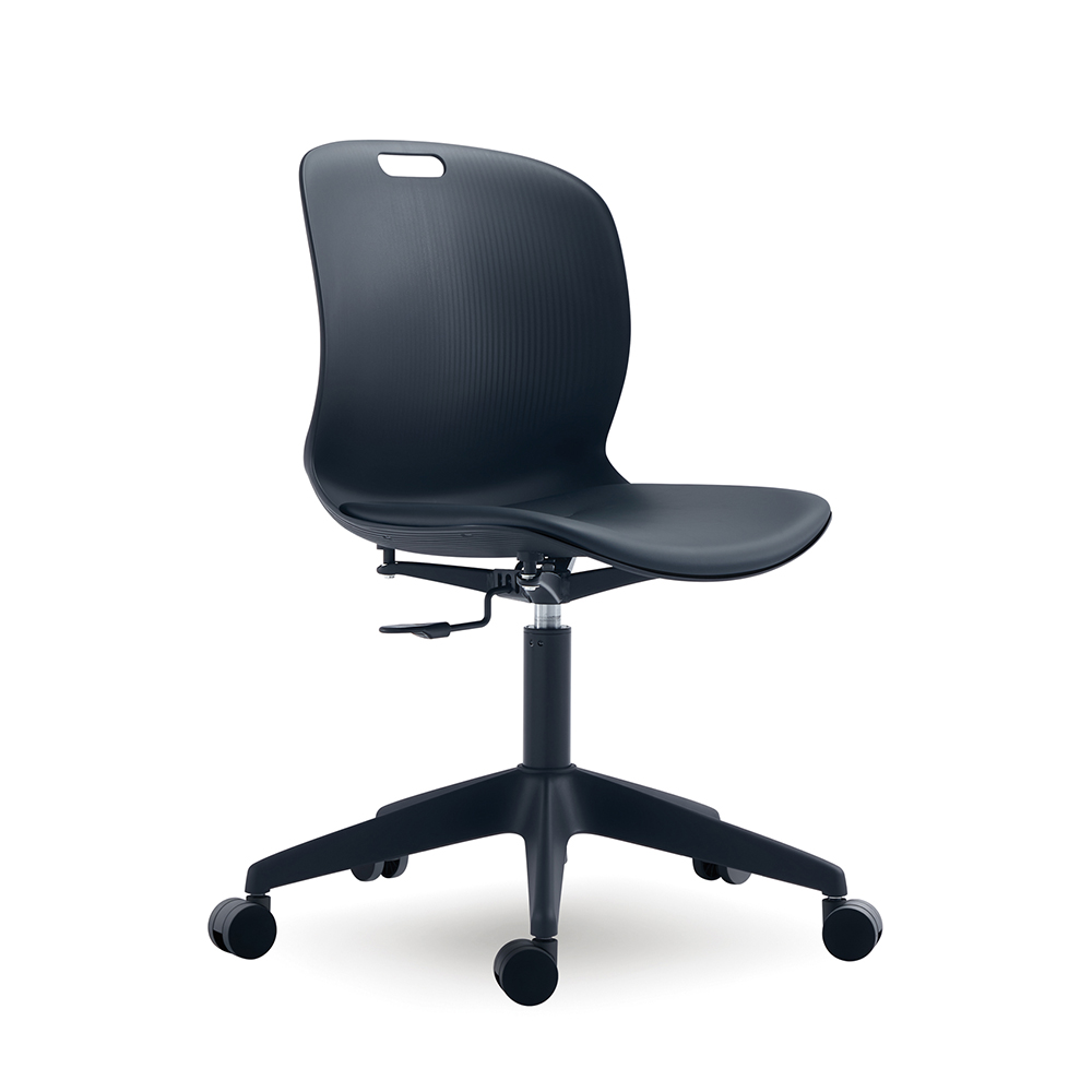 Modern Ergonomic Revolving Dining &amp; Hotel Use Living Room Home Office Leisure Chair Plastic Without Armrest