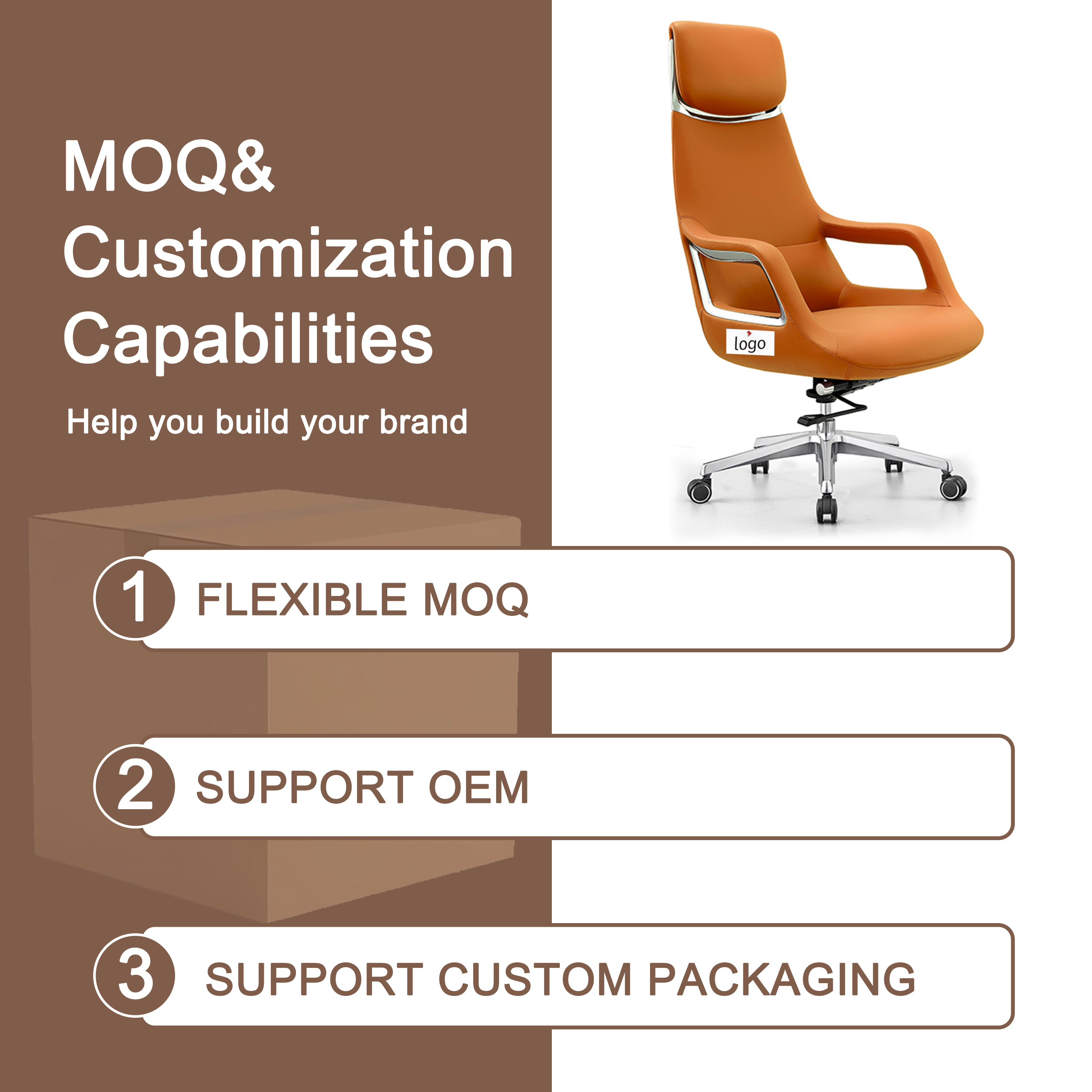 Ergonomic Executive Swivel Chair High Back Reclining Lumbar Support Armrests Modern Office Boss Manager Conference Furniture