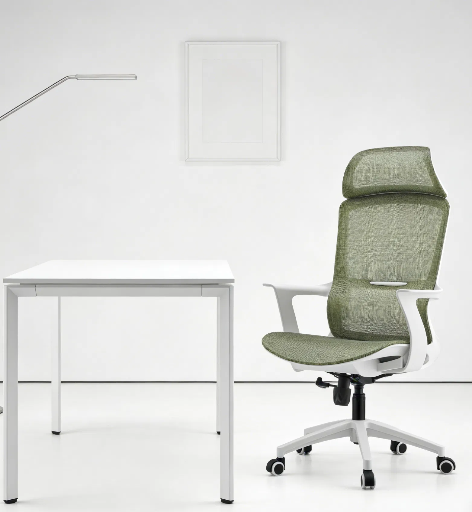 Elegant Gold Accents Ergonomic Chair for Stylish Office Environment
