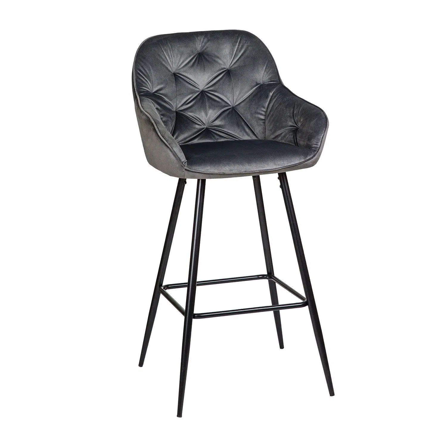 Bar Stools Luxury Furniture Restaurant Nordic Kitchen Cheap Gold High Chair Counter Modern Metal Velvet Bar Stools with Back