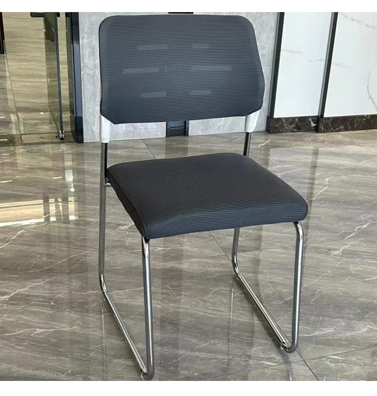 Best Selling Stackable Steel Leg Office Chair With Stacking Foam For Home Waiting Room Lounge Executive Reception Visitor Guest