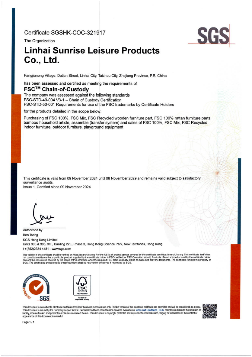 Certification document 3