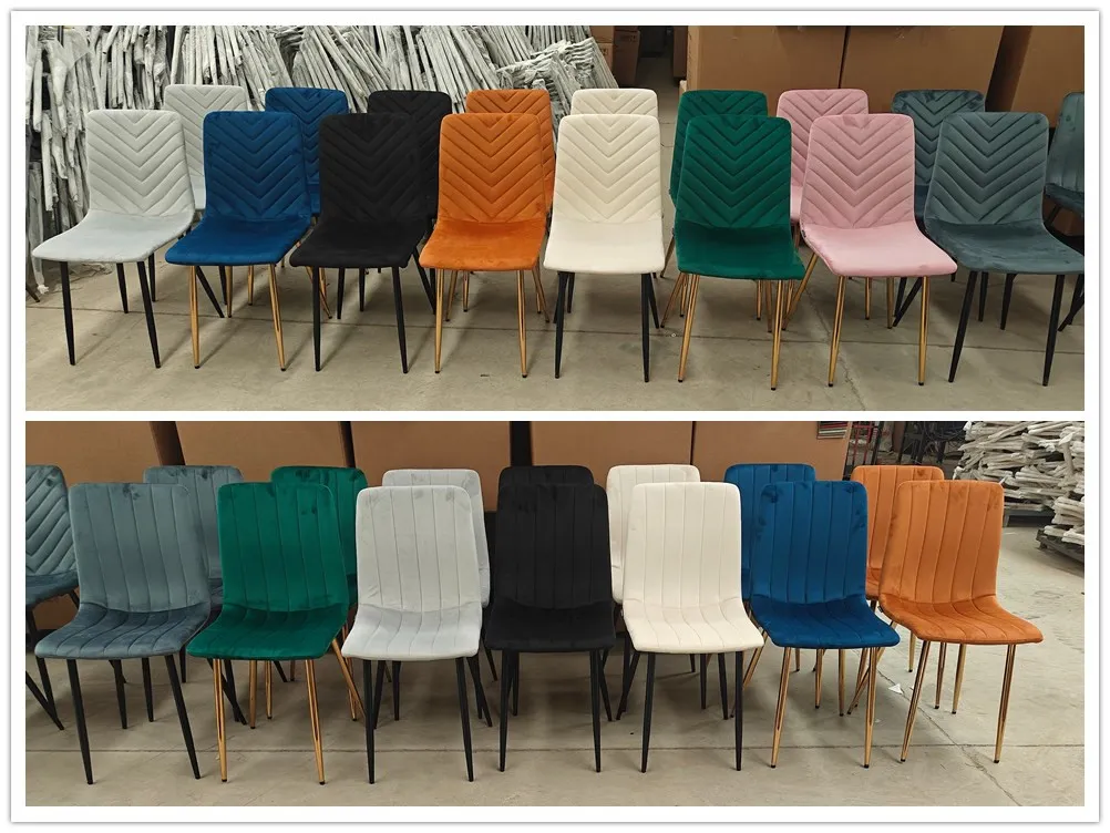 Velvet Classic Upholstered Dining Chair Details 3