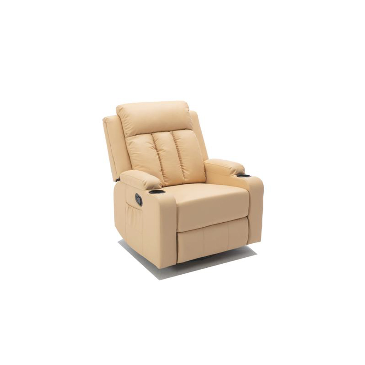 Modern Customized Color Convertible Extendable Massage Recliner Sofa One Seat Soft Fabric Adjustable Backrest Comfortable Home