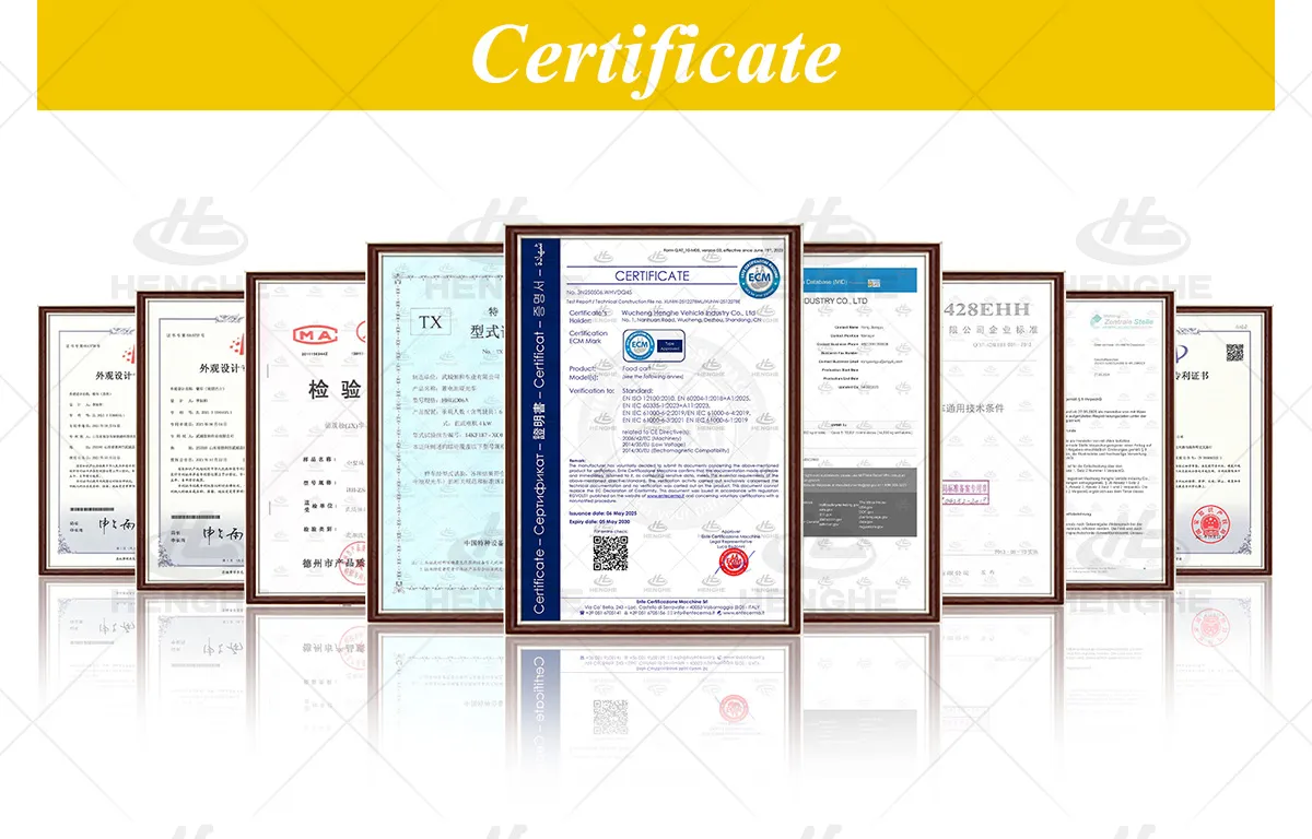 Food Cart Trailer Certifications