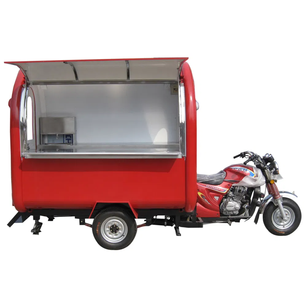 Electric Motorcycle Snack Bar Cart Tricycle