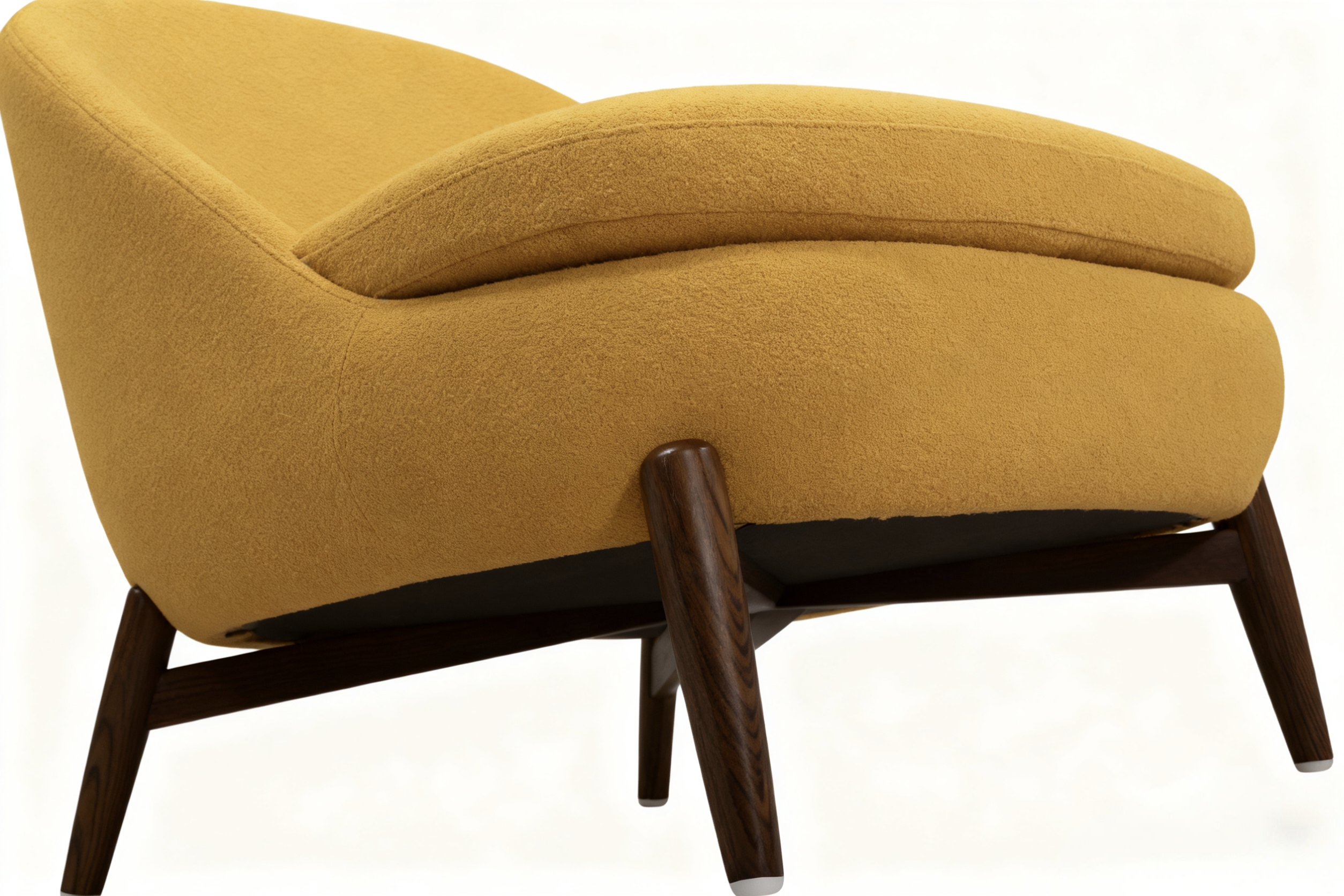 Modern Fabric Lounge Chair Wooden Frame Ergonomic Comfort Minimalist Luxury Design for Hotel Bedroom Outdoor School Park Use