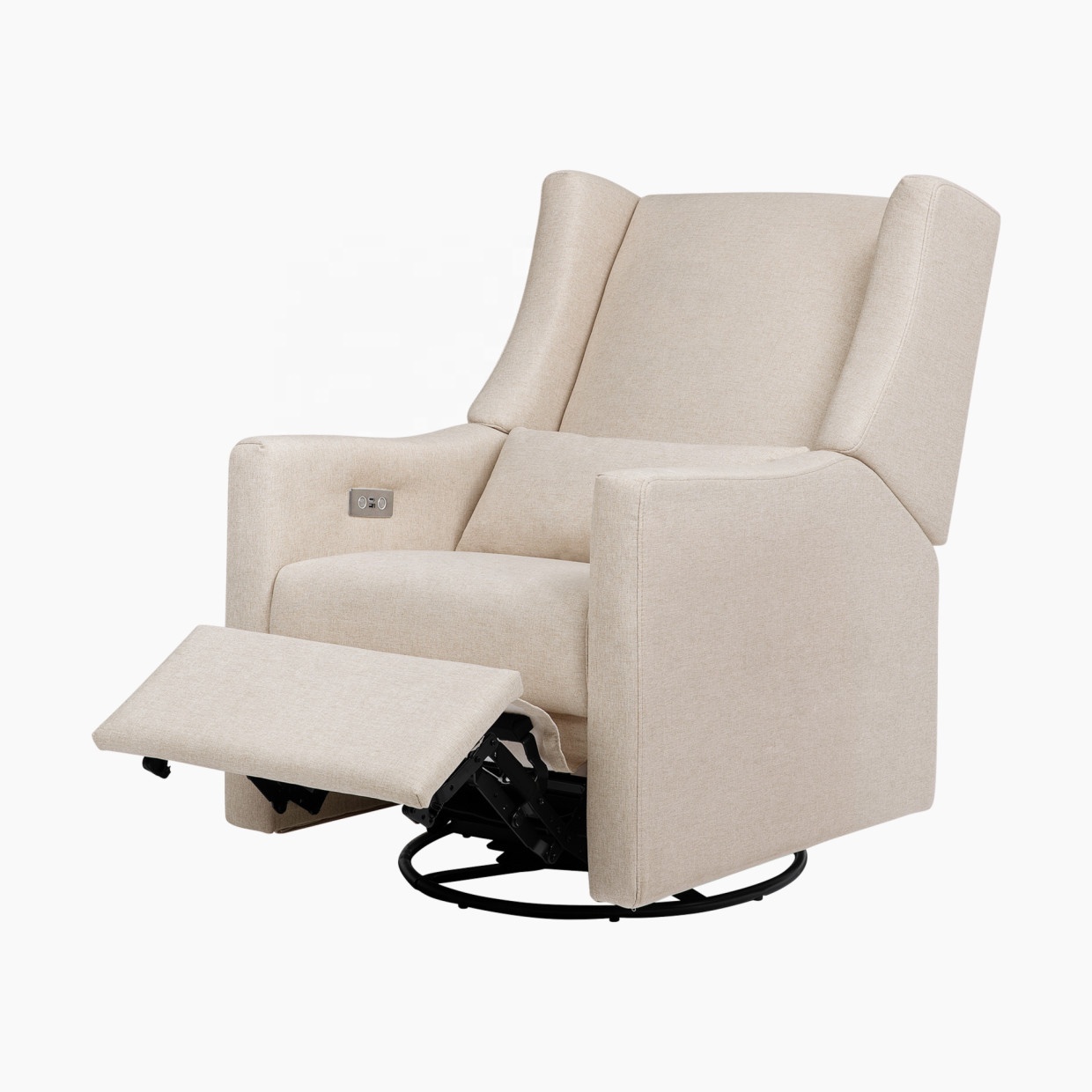 NOVA Nursery Room Swivel Glider Chair Comfortable Living Room Rocking Armchair Functional Swivel Glider Recliner Couch Seat