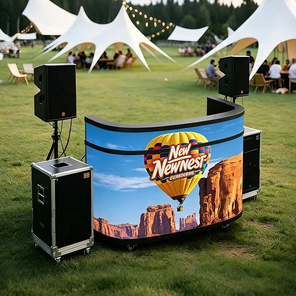 Factory Direct LED Bar Table Display GOB P1.53 P1.86 P2 Custom Size With Wheels Durable Portable For Exhibition &amp; Night Club