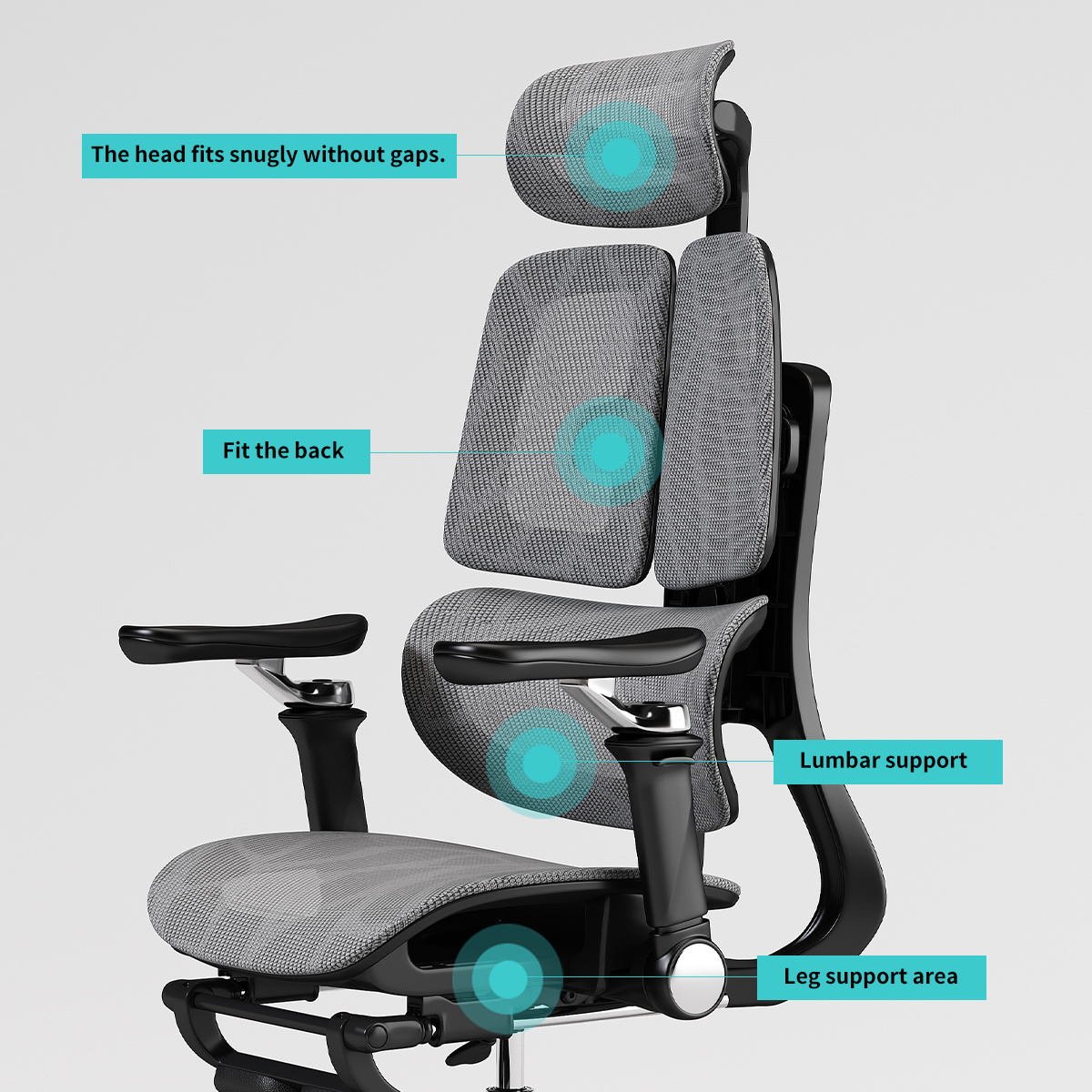 Modern Office Furniture Comfortable Armrest Adjustable Swivel Mesh Executive Chair Ergonomic Office Chair With Lumbar Support