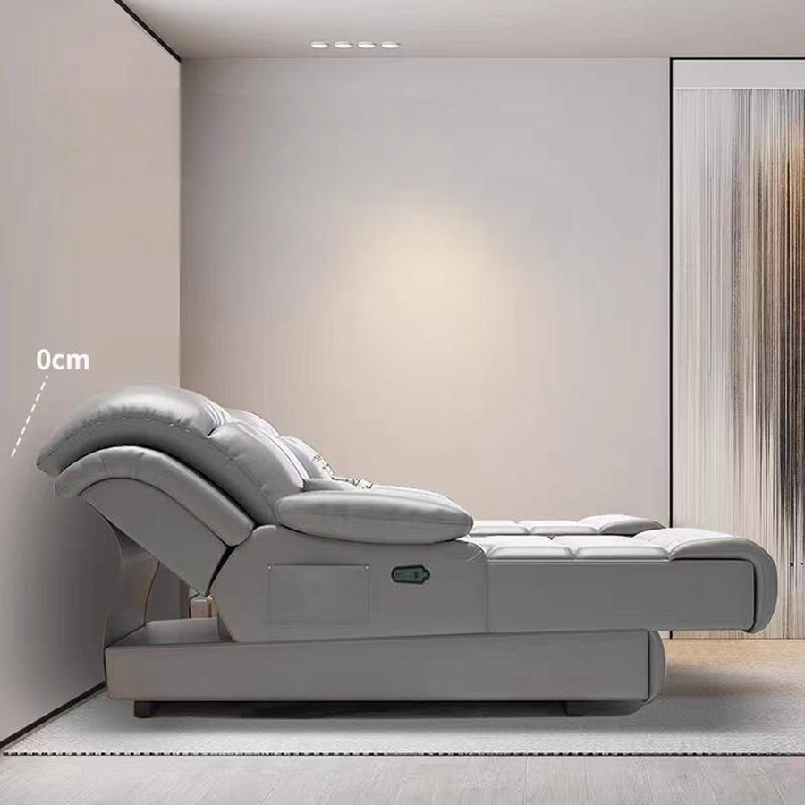 Zero Wall Electric Sofa Bed Soft Upholstered Reclining Sleeper for Home Theater Electric Reclining Sofa Chair