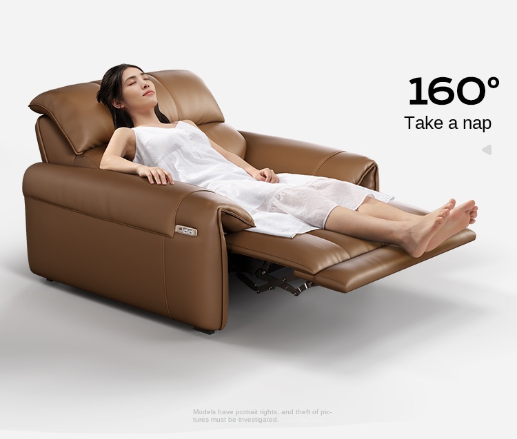 Modern Genuine Leather Recliners Set 15