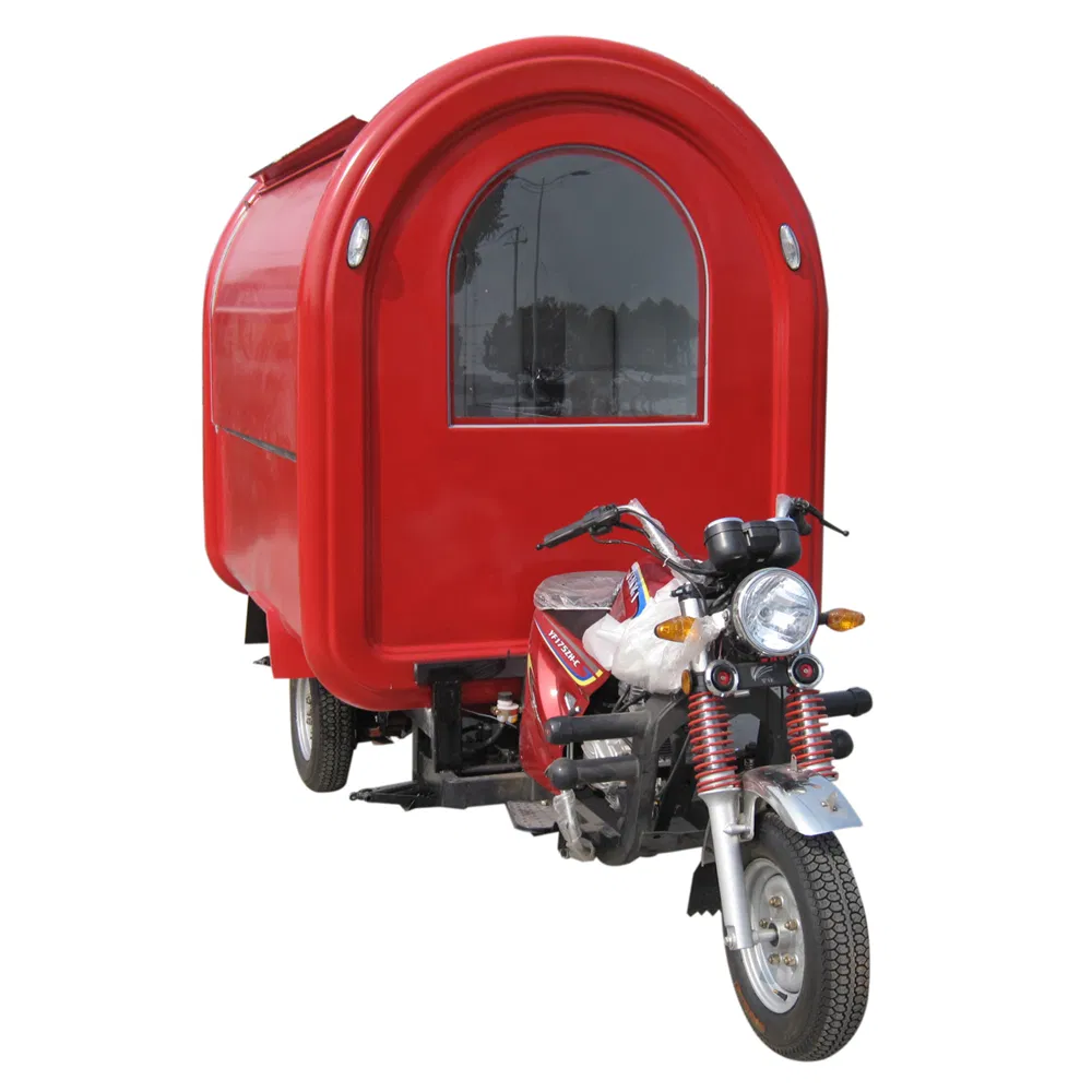 Electric Motorcycle Snack Bar Cart Tricycle
