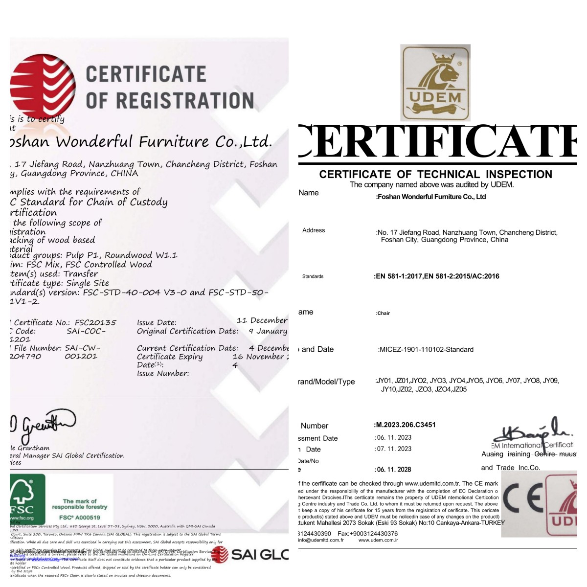 Certification