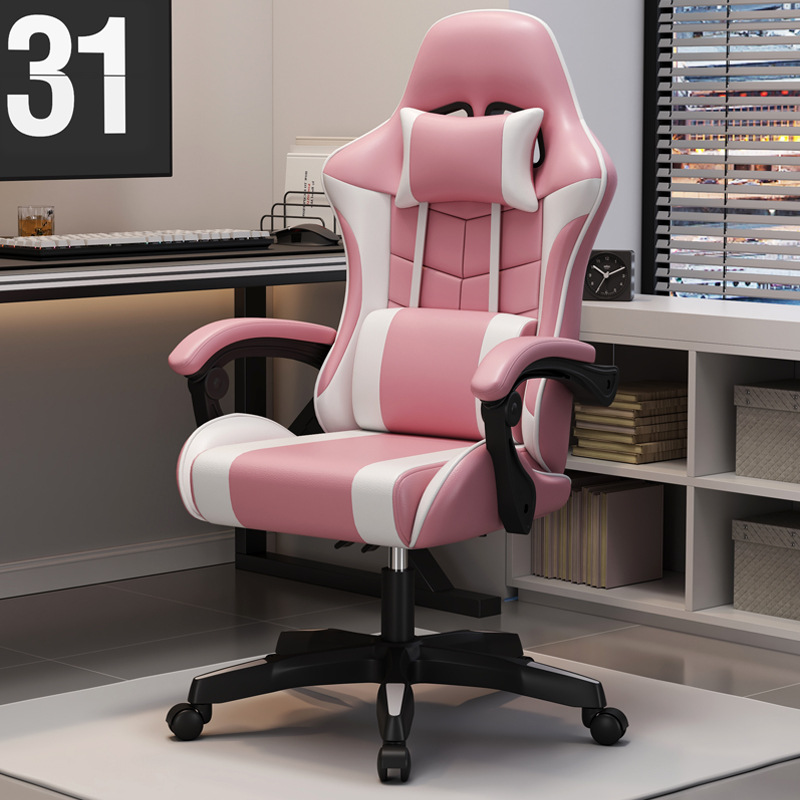 Wholesale Height Adjustable Gaming Chair Pu Leather Nylon Computer Silla Gamers Racing Gaming Chair