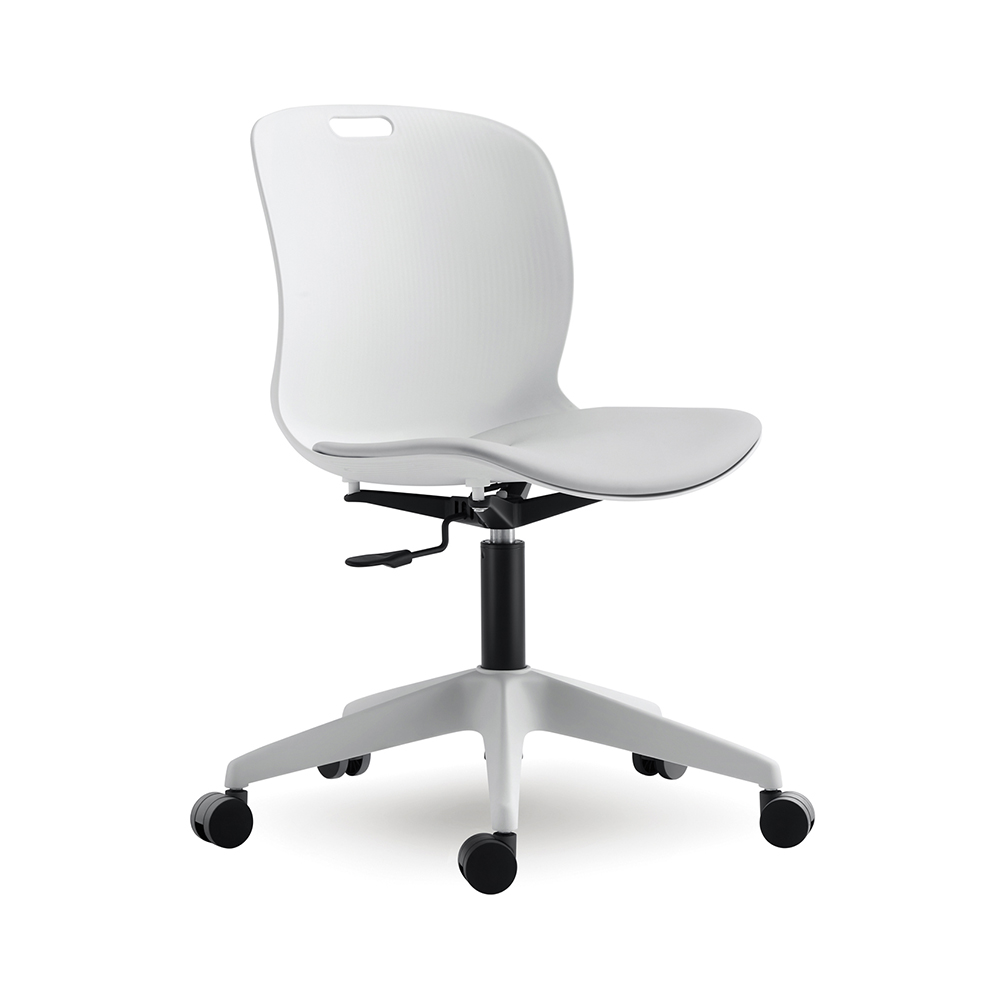 Modern Ergonomic Revolving Dining &amp; Hotel Use Living Room Home Office Leisure Chair Plastic Without Armrest