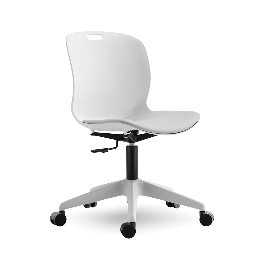 Modern Ergonomic Revolving Dining &amp; Hotel Use Living Room Home Office Leisure Chair Plastic Without Armrest