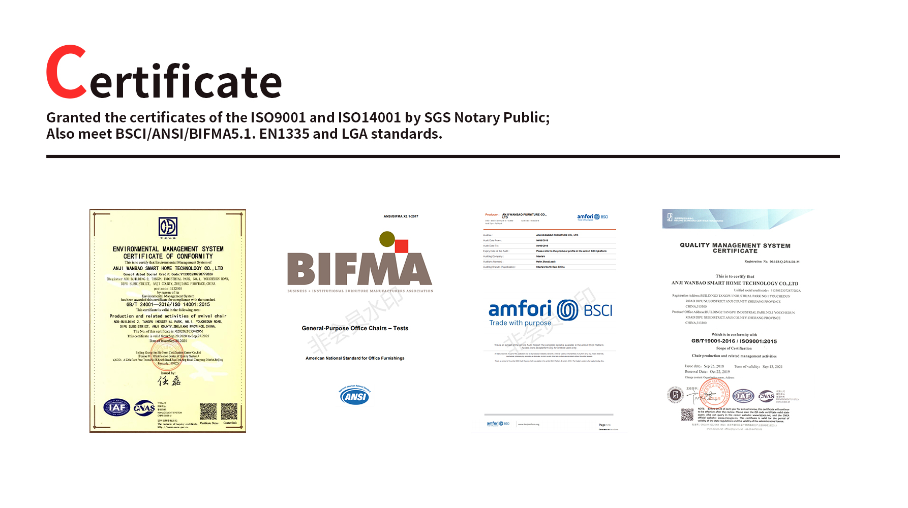 Compliance Certificates
