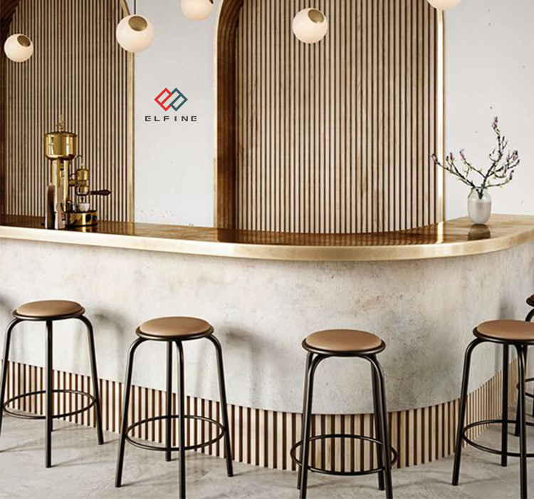 Luxury Modern LED Pub Bar Counter Restaurant Lounge Bar Commercial Furniture for Hotel &amp; Mall Use