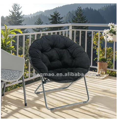 Lounge Chair Customized Sun Modern Furniture Sunbed Folding Outdoor Beach Lounger Leisure Outdoor Moon Chair Saucer Chair