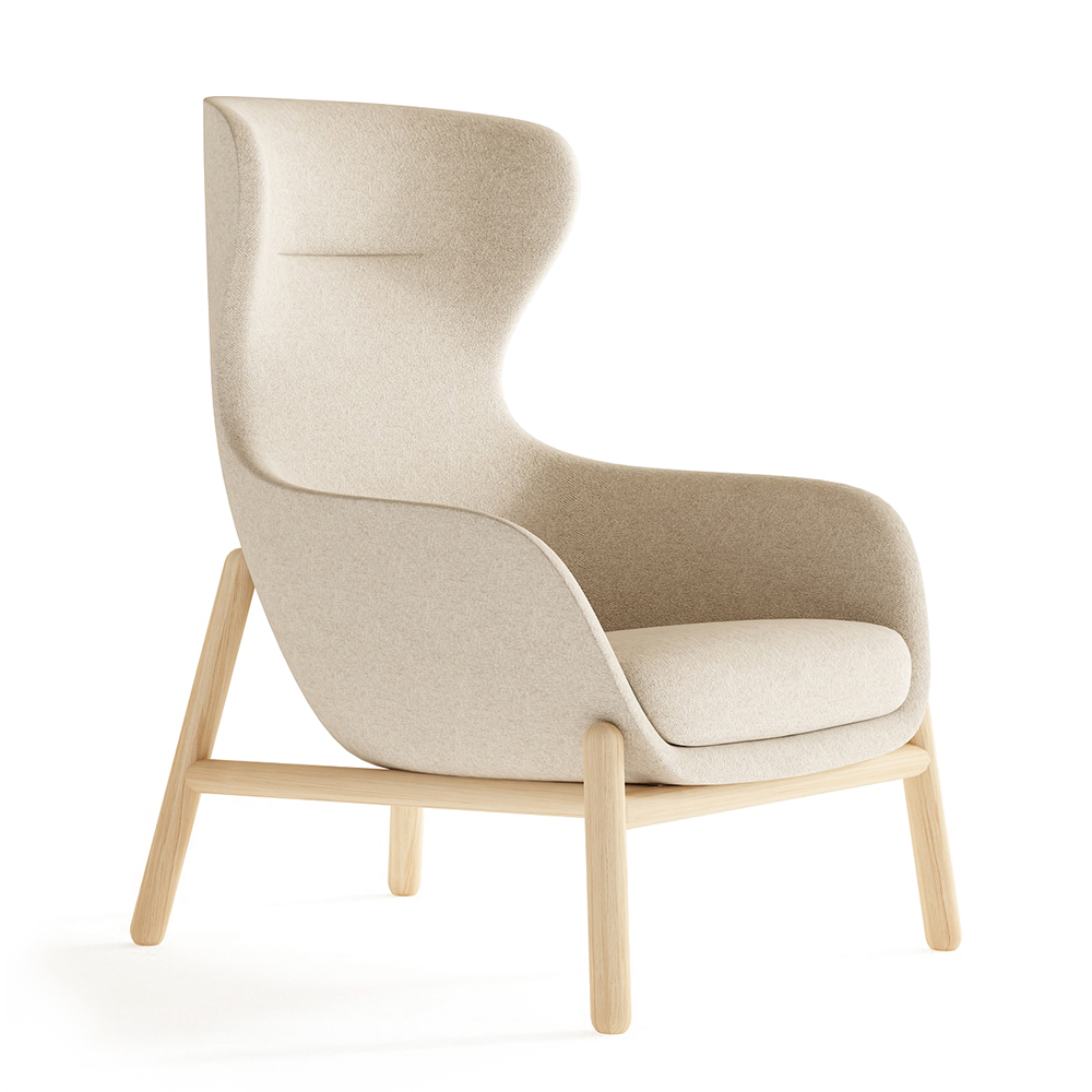 High Back Accent Leisure Lounge Chair Stable Swivel Steel Base Injection Foam Soft Comfort Design Office Boss Reclining Chairs