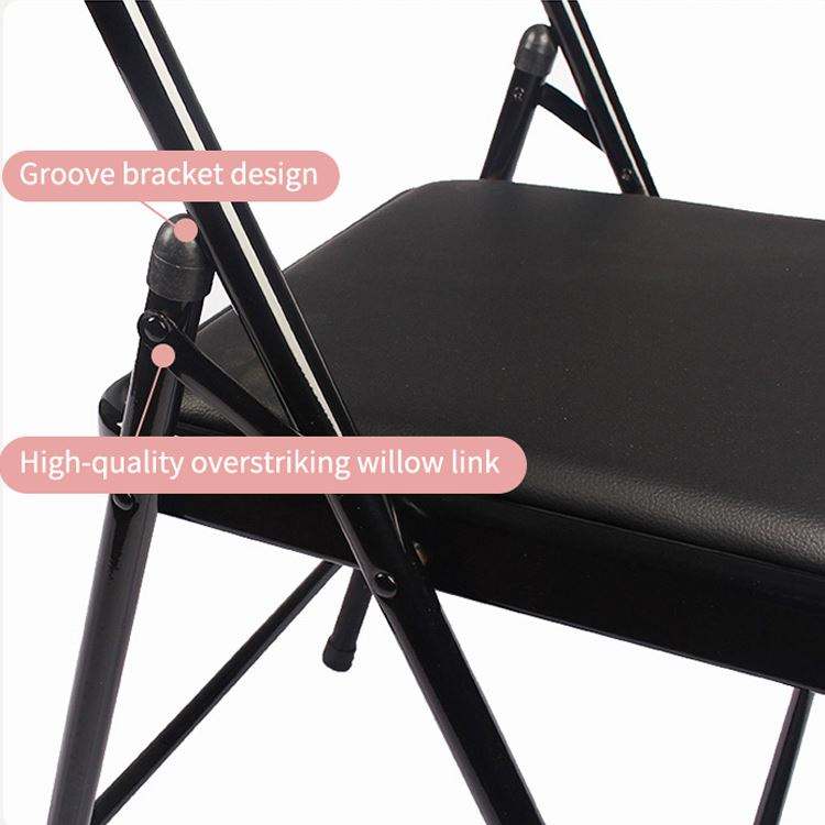 Meditation Ergonomic Folding Attach Leather Headstand Foam Styling Iyanger Fold Yoga Chair For Sale