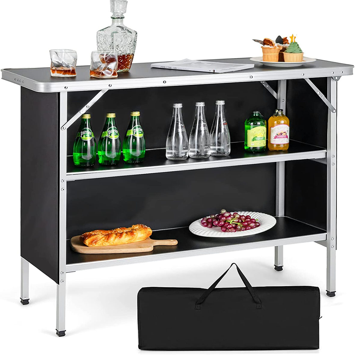Custom Metal Folding Modern Design for Outdoor Hotel Cheap Portable bar Counter Furniture for Outdoor