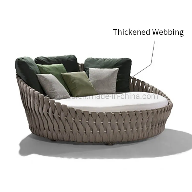 Modern Garden Patio Rattan Aluminum Frame Outdoor Furniture Sun Chair Daybed