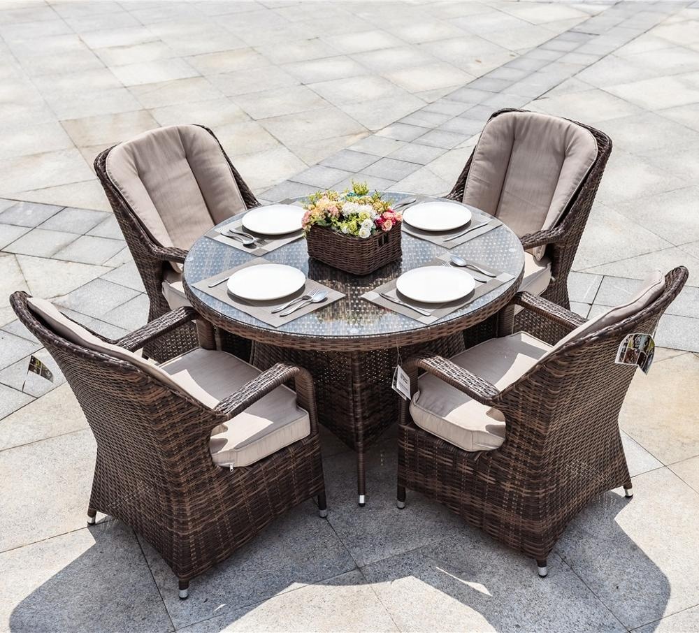 Outdoor Garden Rattan Furniture Outside Table and Chair Dining Garden Sofa Set Outdoor Furniture Bistro Sets