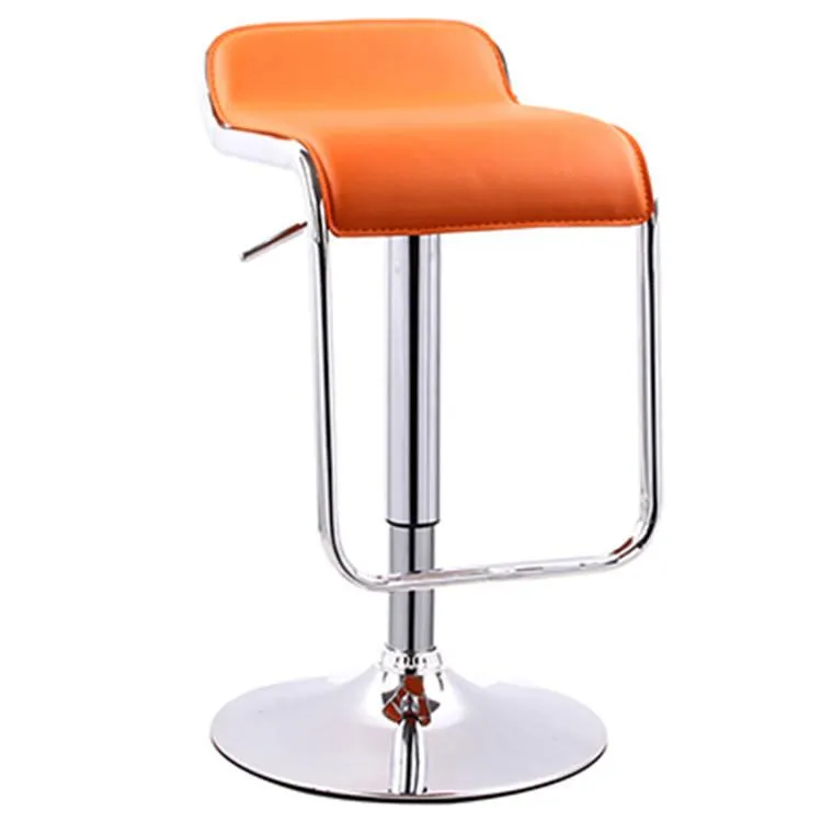 Kitchen Cafe Counter Height Adjustable Swivel Metal Bar Stool Detail