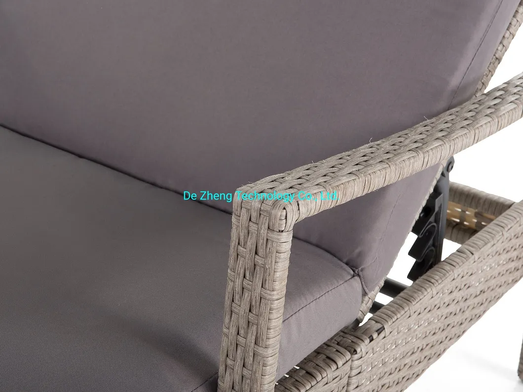 Outdoor Rattan Garden Aluminum Patio Daybed 5
