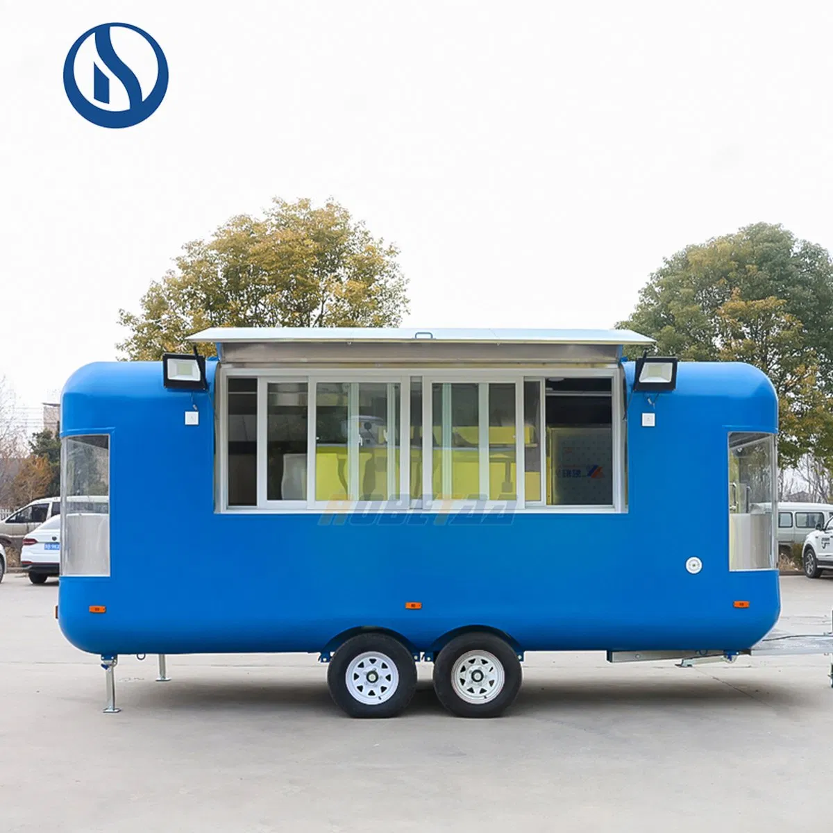 2025 High Quality Hot Dog Cart Concession Coffee Trailer Bar Mobile Food Truck with Full Kitchen