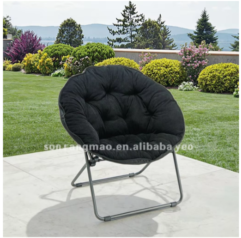 Lounge Chair Customized Sun Modern Furniture Sunbed Folding Outdoor Beach Lounger Leisure Outdoor Moon Chair Saucer Chair