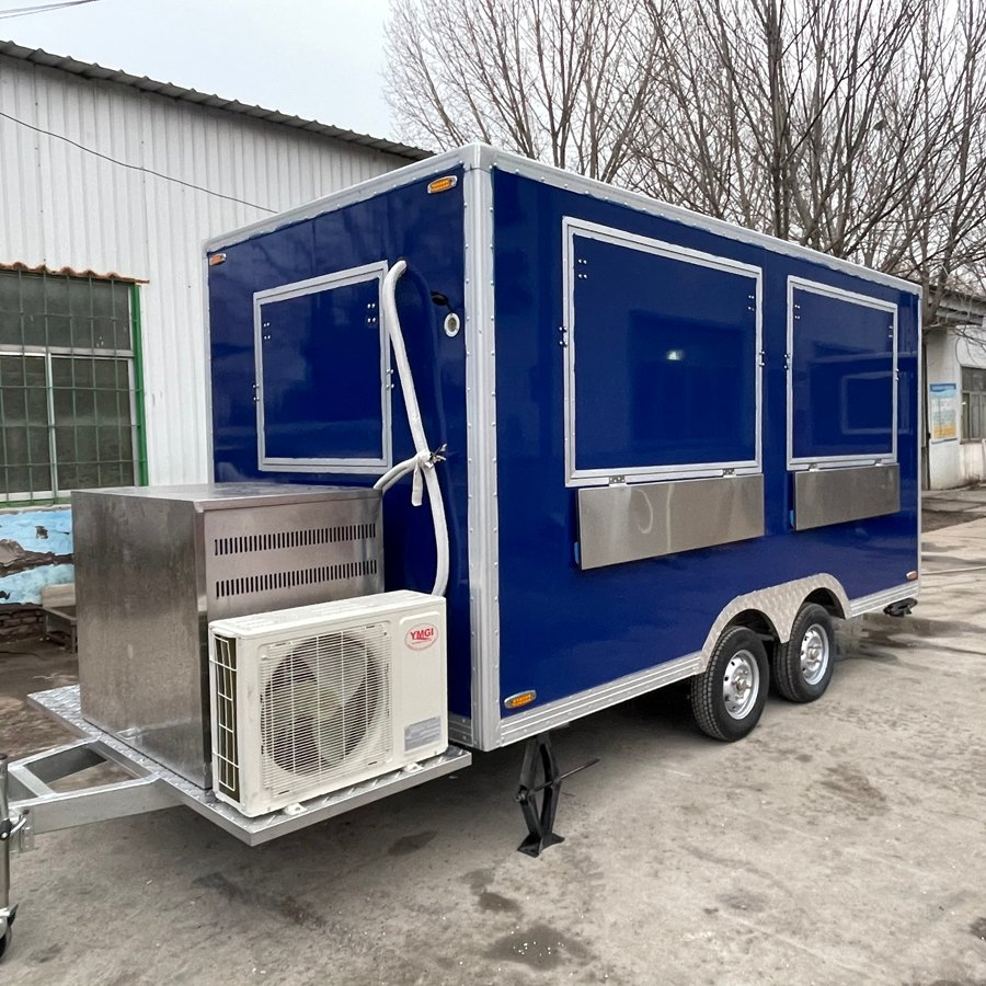 2024 Coffee Van Beer Bar Hot Dog Food Cart with Vin