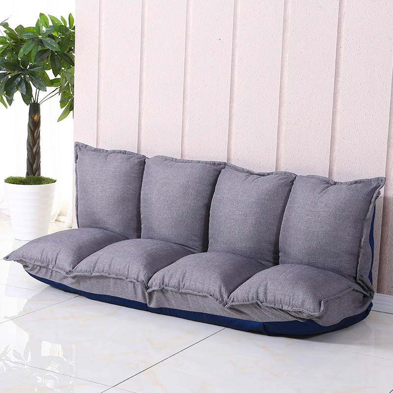 Foldable Sofa Linen Adjustable Recliner Sofa Floor Bed