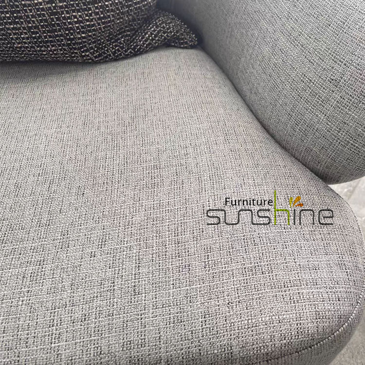 Modern Fabric Lounge Chair with Footrest for Home Office Bedroom Apartment Hotel-for Leisure Contemporary Accent for Living Room