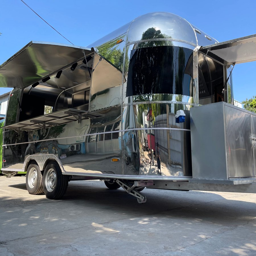 2024 Coffee Van Beer Bar Hot Dog Food Cart with Vin