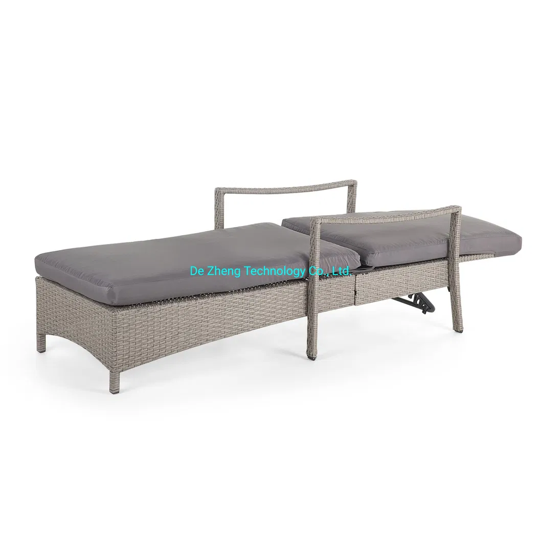 Outdoor Rattan Garden Aluminum Patio Daybed 3