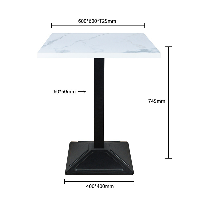 New Product Luxury Pub Mesa Restaurant Tables Bistro Metal Base Round Faux Marble Top Dining Room Living Room Table