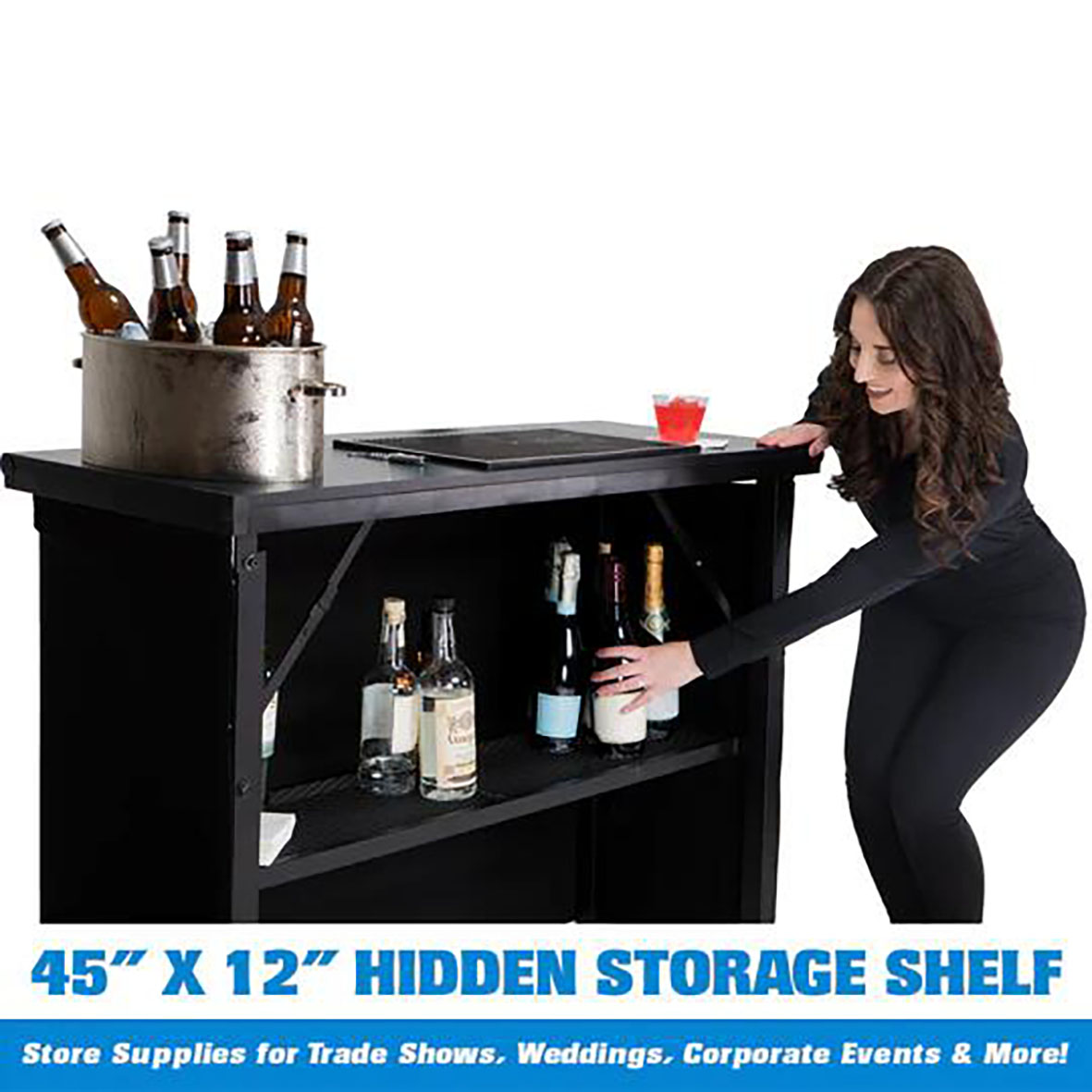 Custom Metal Folding Modern Design for Outdoor Hotel Cheap Portable bar Counter Furniture for Outdoor