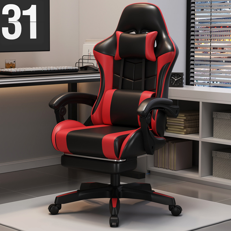 Wholesale Height Adjustable Gaming Chair Pu Leather Nylon Computer Silla Gamers Racing Gaming Chair