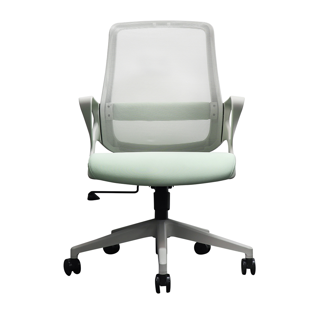 2026 New Model Via Lanie Ergonomic Task Mesh Office Chair Plastic Frame Fixed Arms 360 Swivel Height Adjustable Multiple Colors