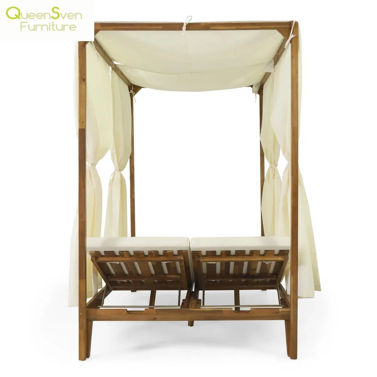 Modern Outdoor Teak Daybed Perfect for Patios and Poolside Retreats