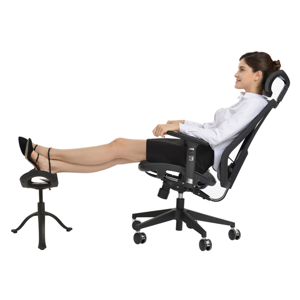 Height Adjustable Office Sit Standing Swivel Mesh Chair Stool For Office Chair
