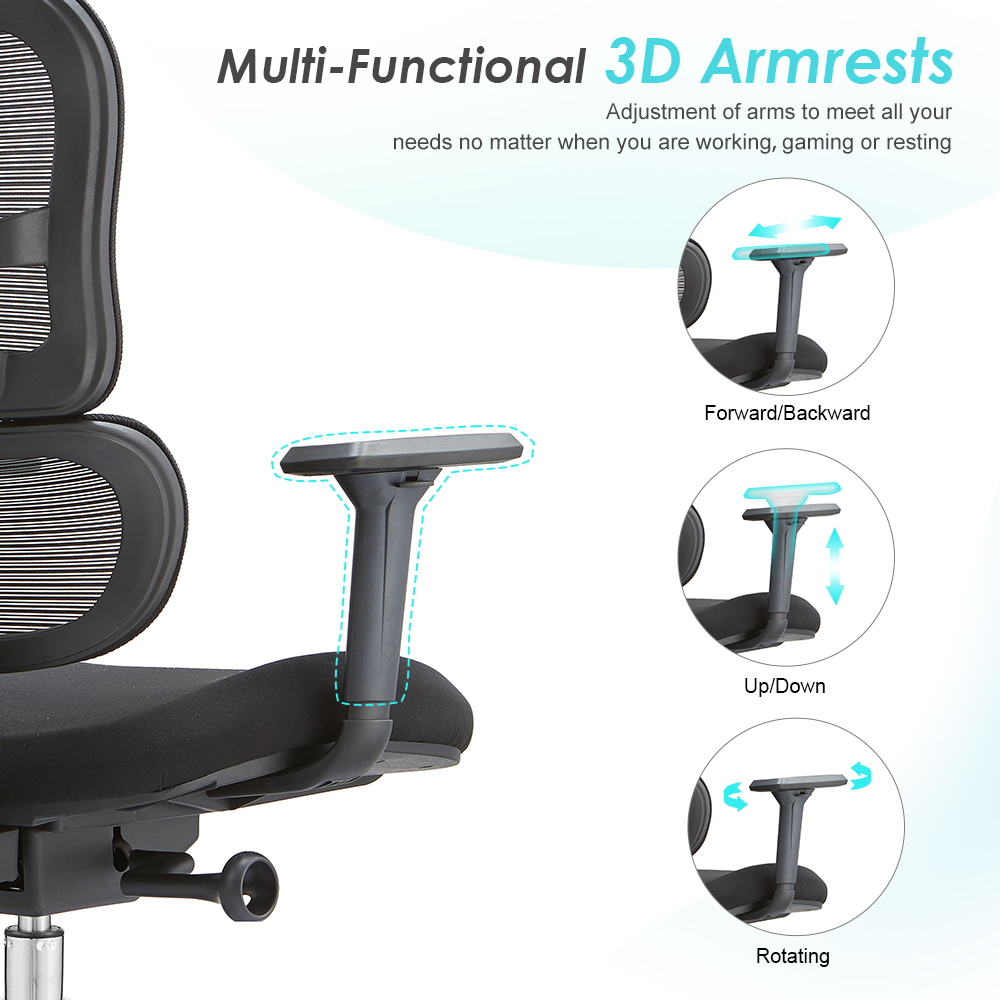 China Executive Boss Chairs Swivel High Back Comfortable Mesh Ergonomic Office Chair With Lumbar Support