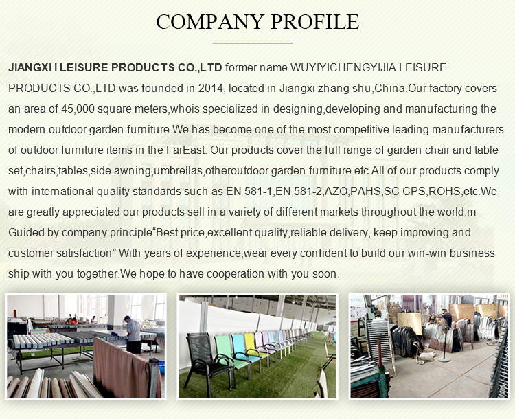 Wholesale Luxury One Table Six Seater Dinning Set Folding Metal Patio Bistro Garden Furniture