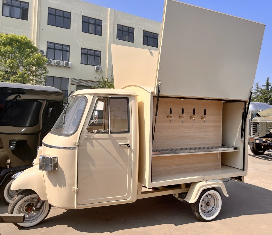 Mobile Fast Pizza Ice Cream Vending Wheel Electric Tricycle Catering Kiosk Coffee Tuk Tuk Truck Ape Piaagio Snack Beer Juice Bar Piaagio Food Cart