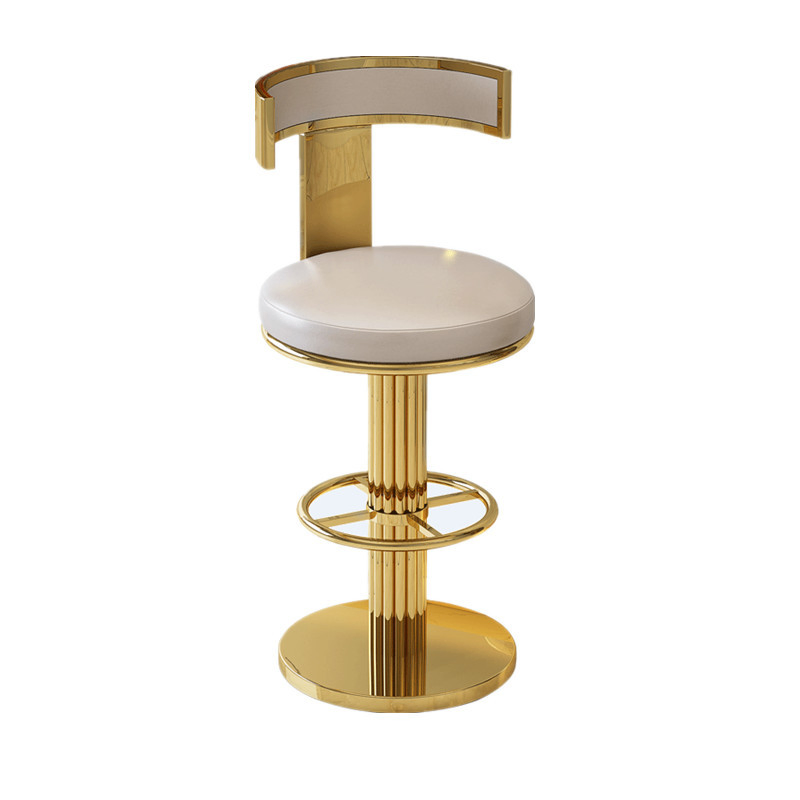 Customized Stainless Steel Counter Height Bar Stool with Metal Frame